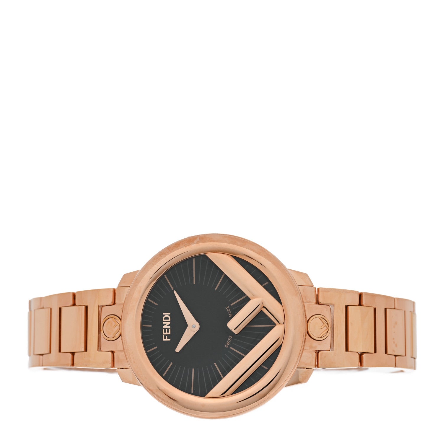 Fendi Stainless Steel 36mm Run Away Quartz Watch Gold 2 of 5
