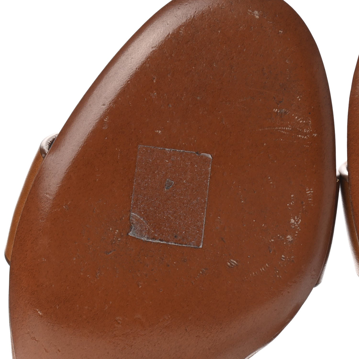 Valentino Garavani Calfskin VLogo 45mm Sandals 37 Cuoio 10 of 10