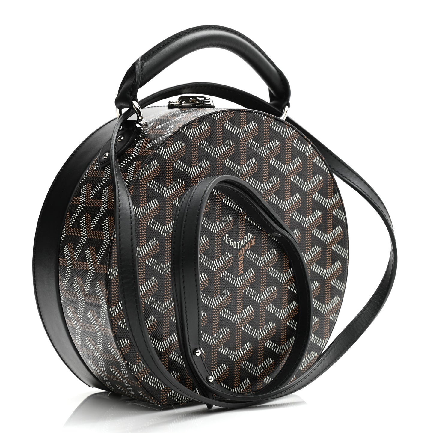 Goyardine Alto Hatbox Black