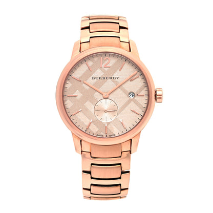Burberry Stainless Steel 40mm Classic Round Quartz Watch Rose BU10013 1 of 5