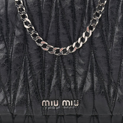Miu Miu Nappa Matelasse Lux Chain Crossbody Black 11 of 11