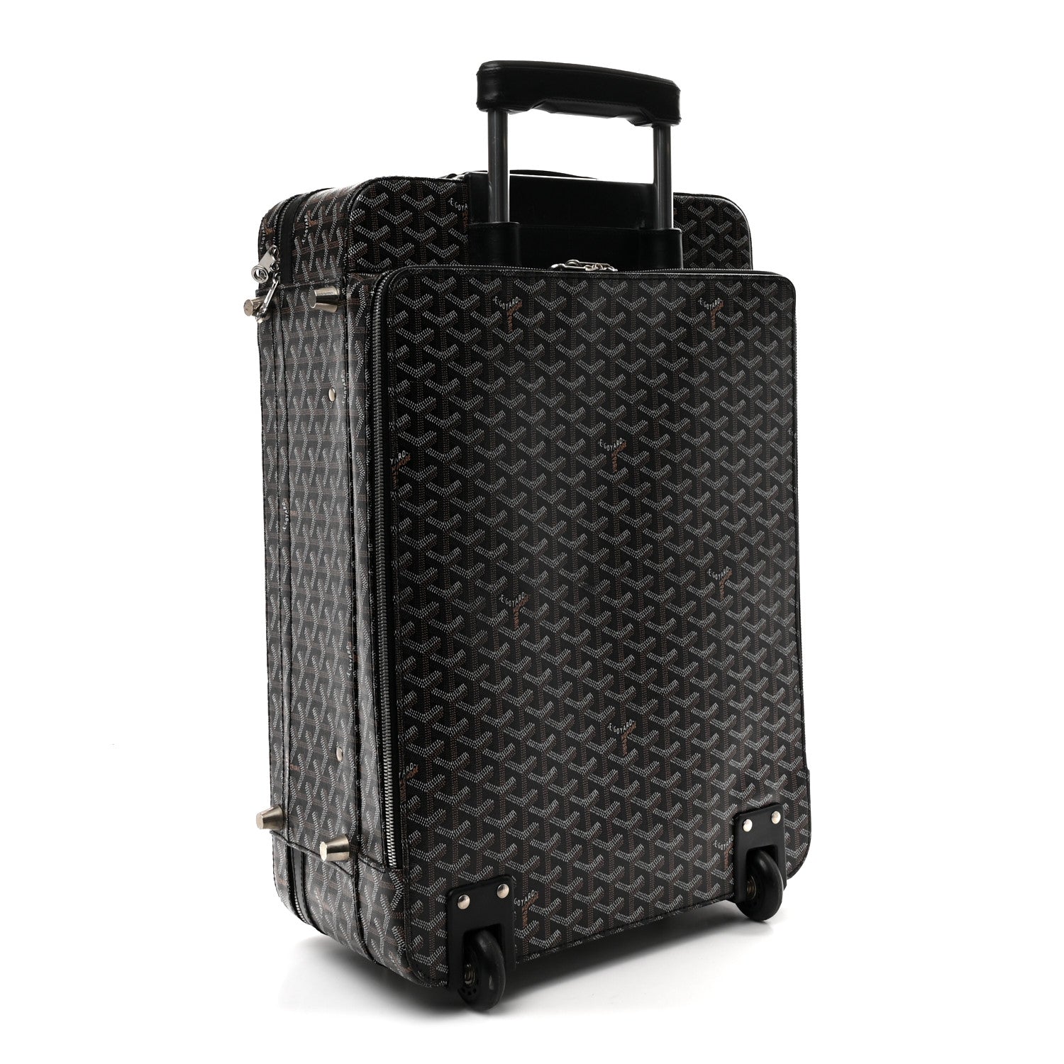 Goyard Goyardine Rolling Suitcase Trolley PM Black 2 of 10