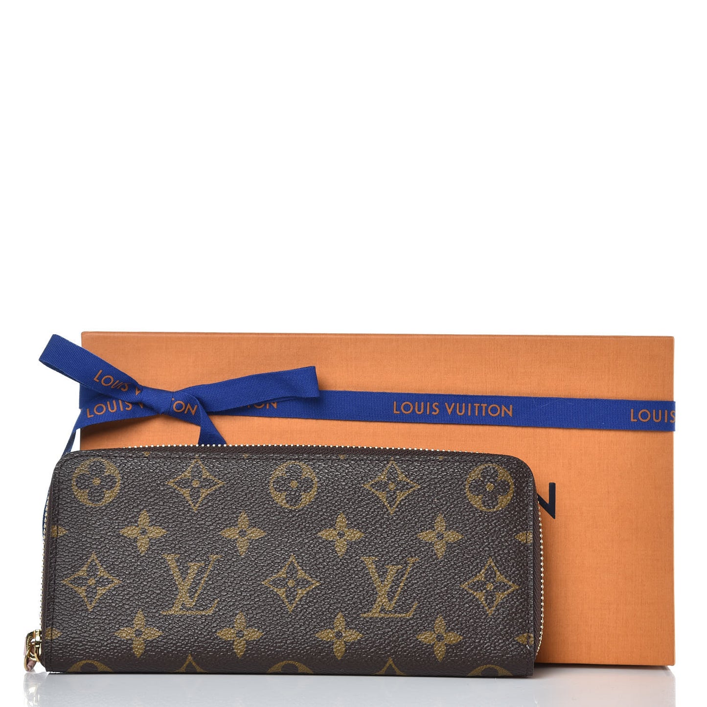 Monogram Clemence Wallet Rose Ballerine