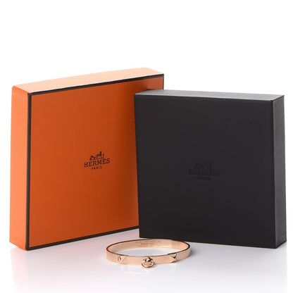 Hermes 18K Rose Gold PM Collier De Chien Bracelet SH 5 of 5