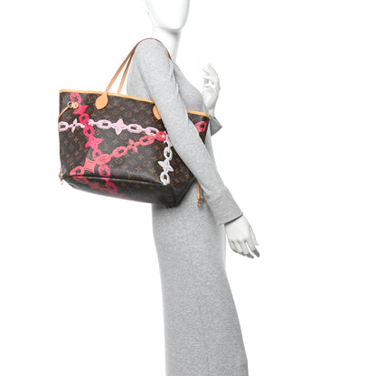 Louis Vuitton Monogram Bay Neverfull MM Rose Ballerine Poppy 2 of 10