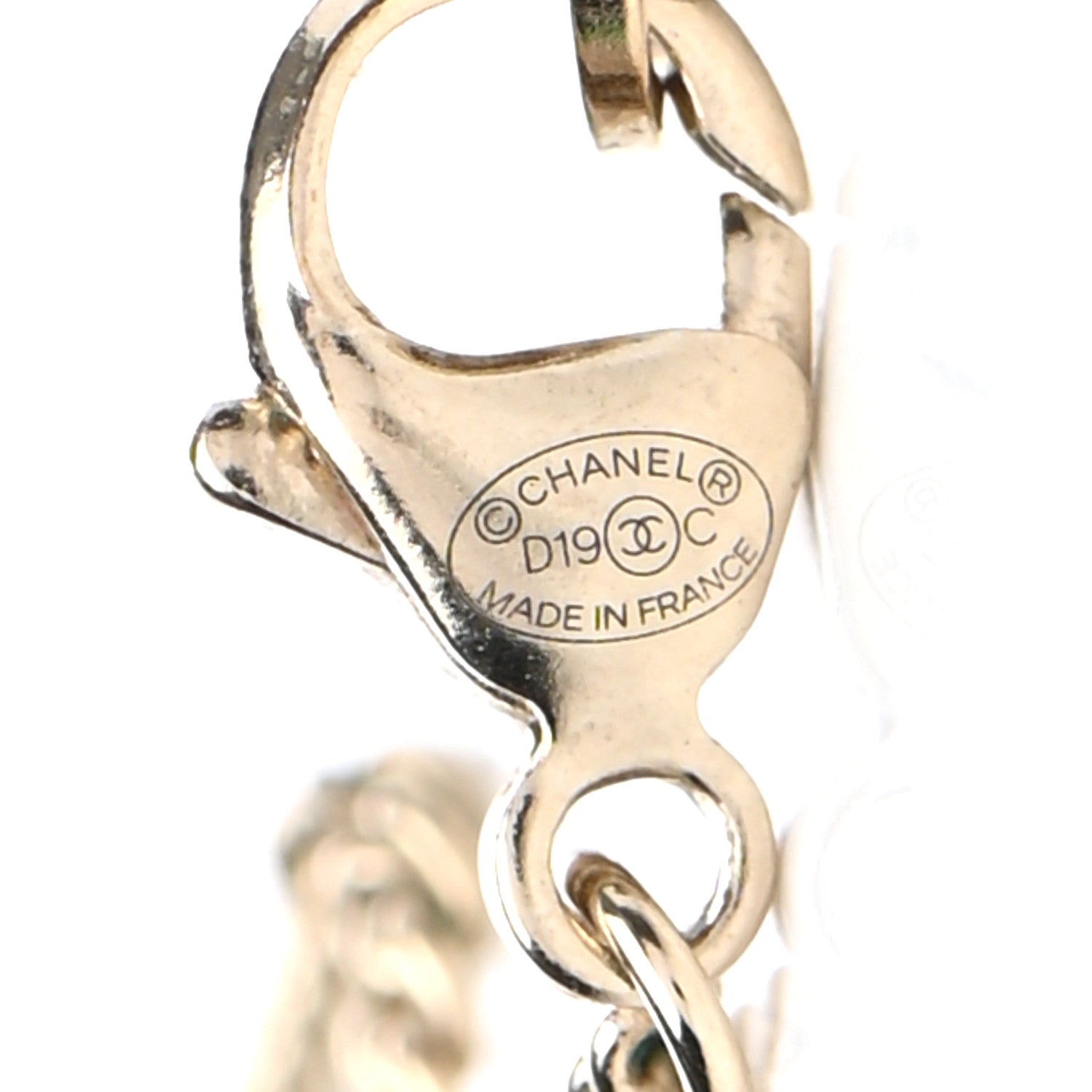 Chanel Resin Camera CC Necklace Black Gold 5 of 7