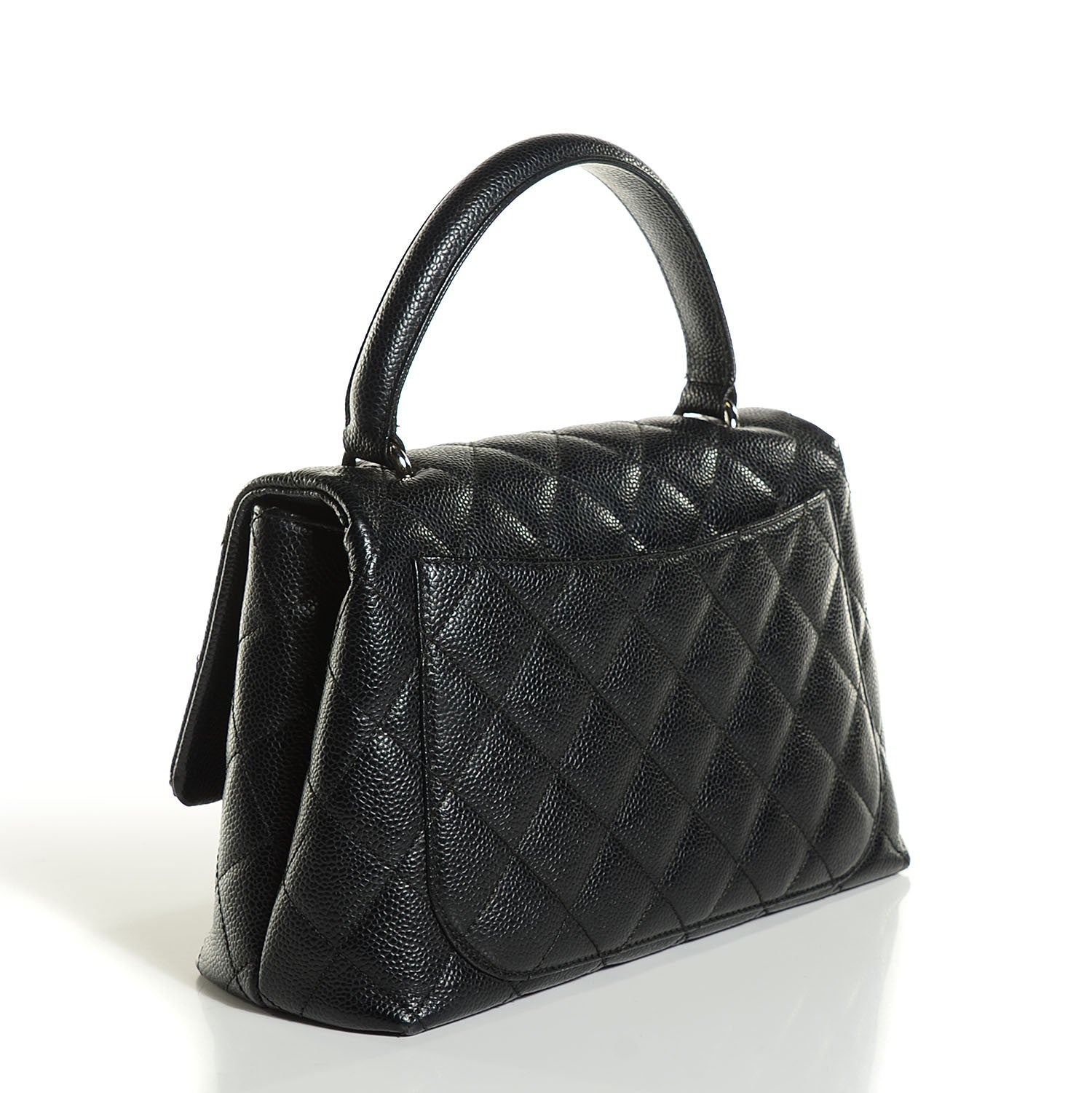 Chanel Caviar Quilted Jumbo Kelly Flap Black 3 of 8
