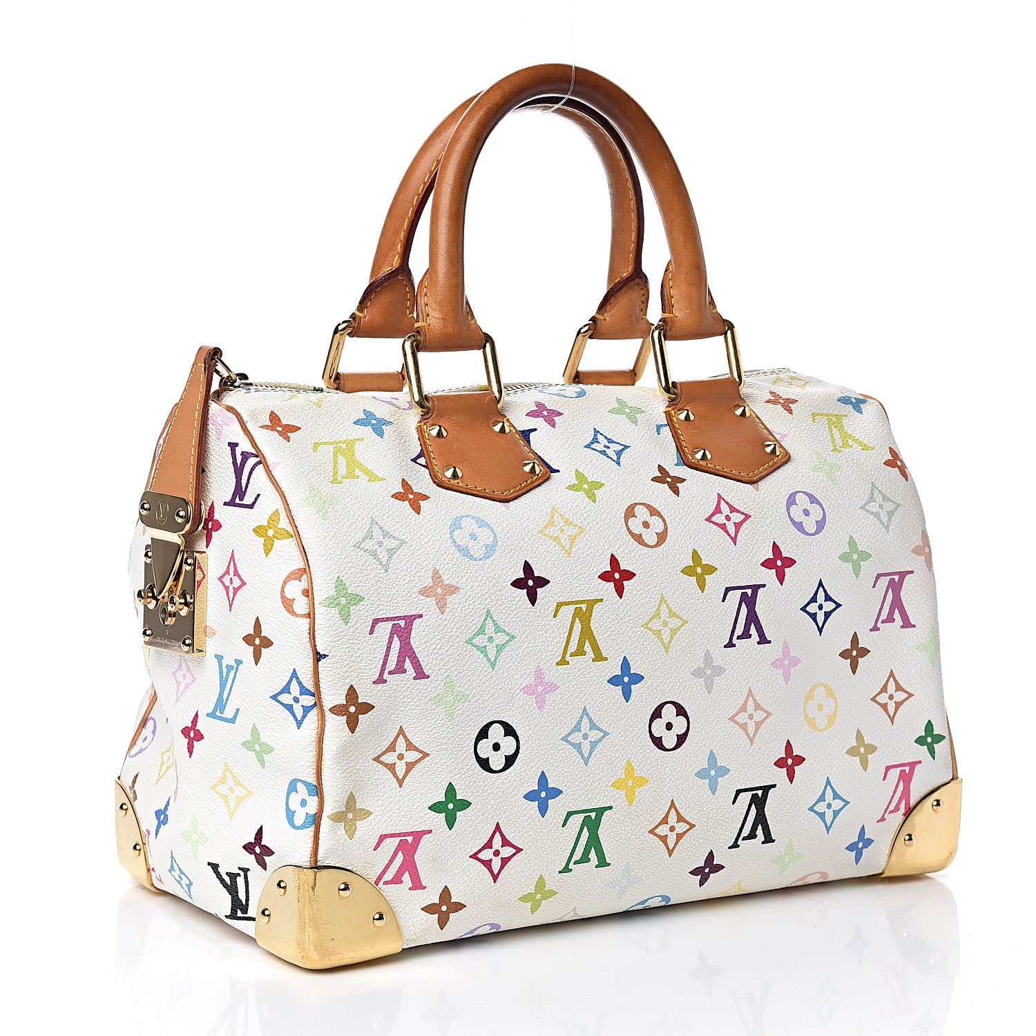 Louis Vuitton Monogram Multicolor Speedy 30 White 3 of 11