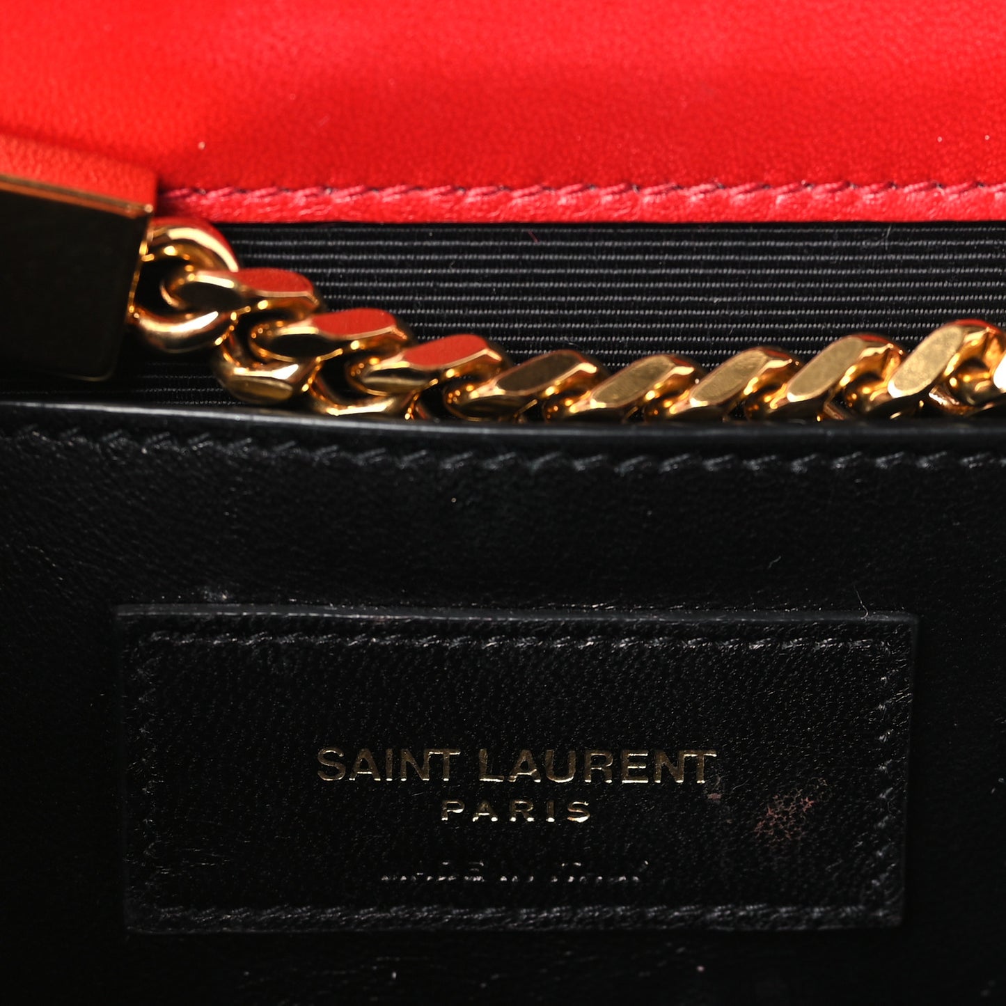 Velvet Medium Monogram Kate Tassel Shoulder Bag Red