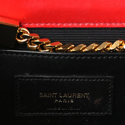 Saint Laurent Velvet Medium Monogram Kate Tassel Shoulder Bag Red 6 of 10
