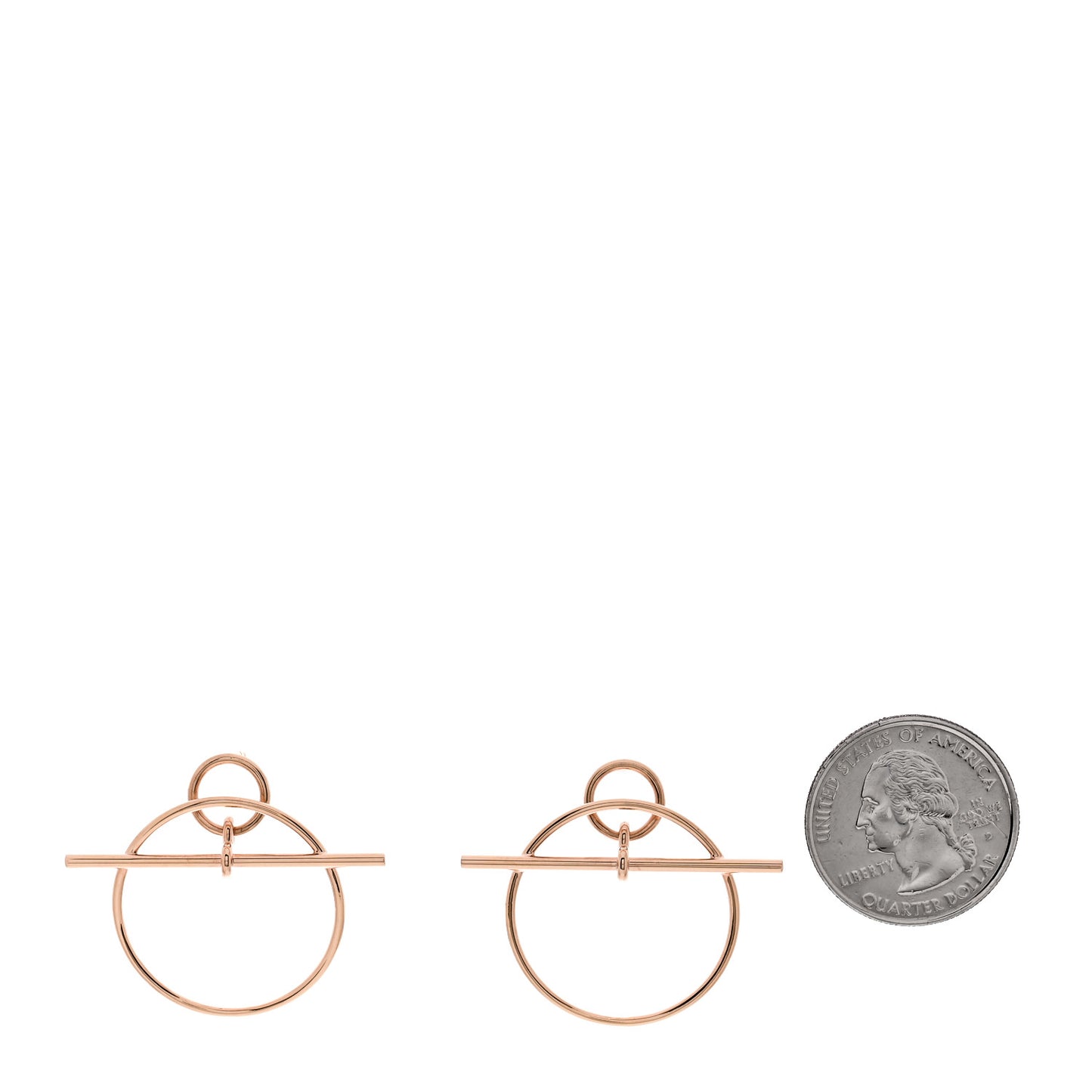 18K Rose Gold PM Loop Earrings