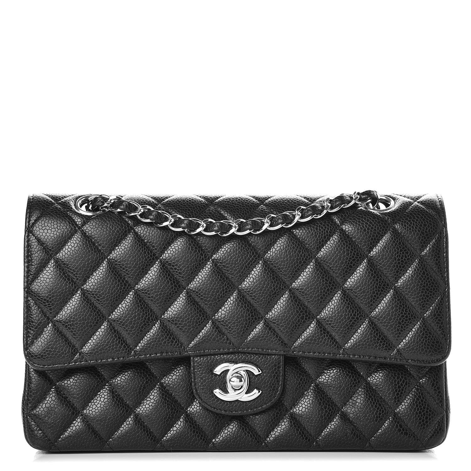Chanel Caviar Quilted Medium Double Flap Black 1 of 15