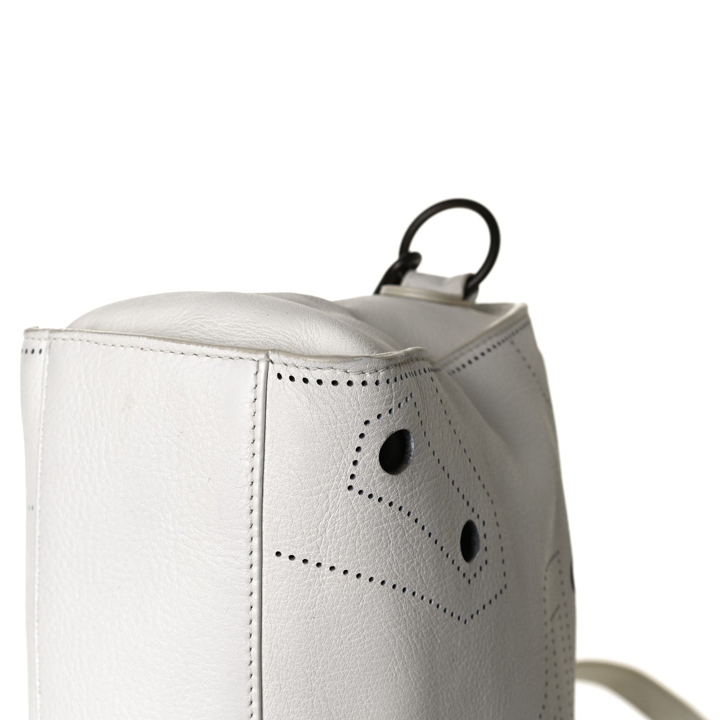Veau Soyeux Perforated Blackout Hardware S City White