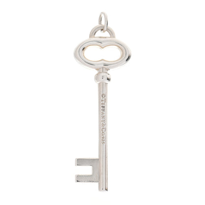 Tiffany Sterling Silver Oval Key Pendant 3 of 4