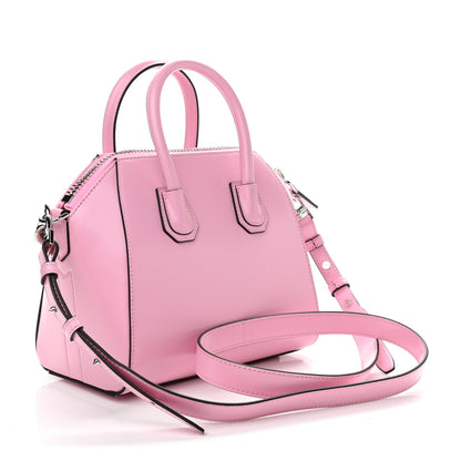 Givenchy Shiny Lord Calfskin Mini Antigona With Chain Baby Pink 3 of 10