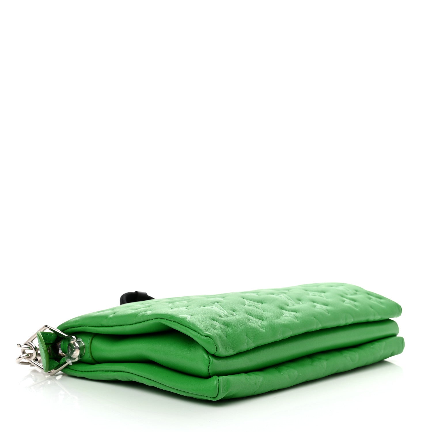 Louis Vuitton Lambskin Embossed Monogram Coussin PM LV Motion Green 4 of 12