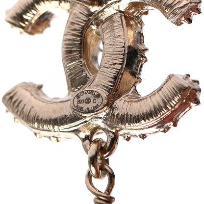 Chanel Pearl CC Drop Earrings Gold 4 of 4