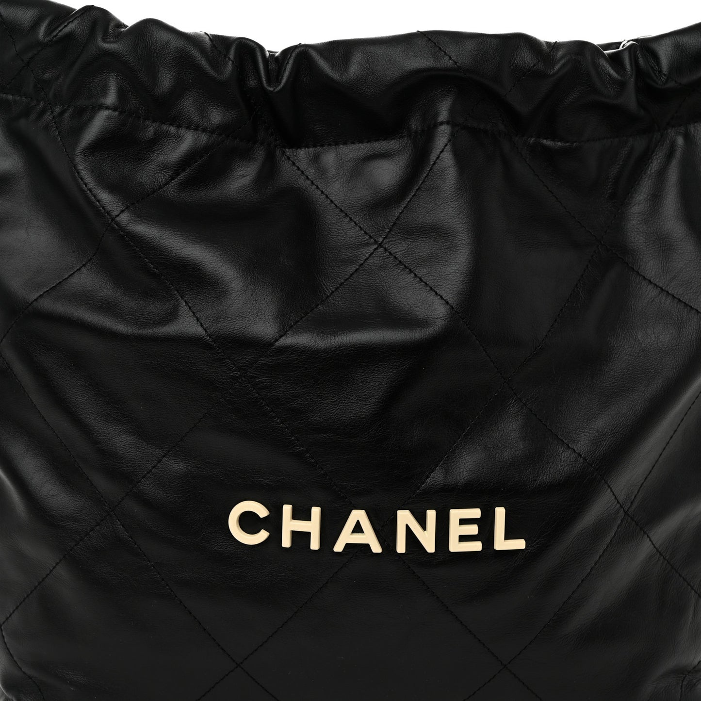 Calfskin Quilted Small Chanel 22 Black