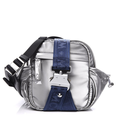 MCM Metallic Nylon Jemison Crossbody Silver 1 of 10