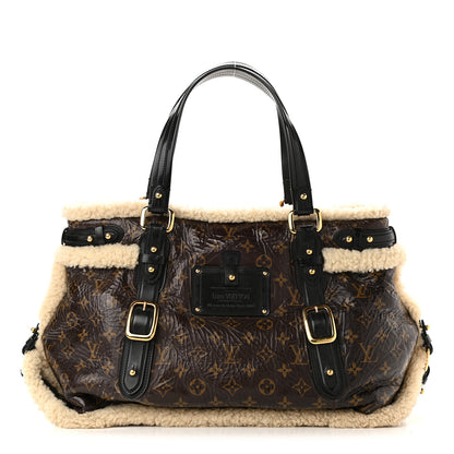 Louis Vuitton Patent Monogram Shearling Sac Thunder 1 of 12