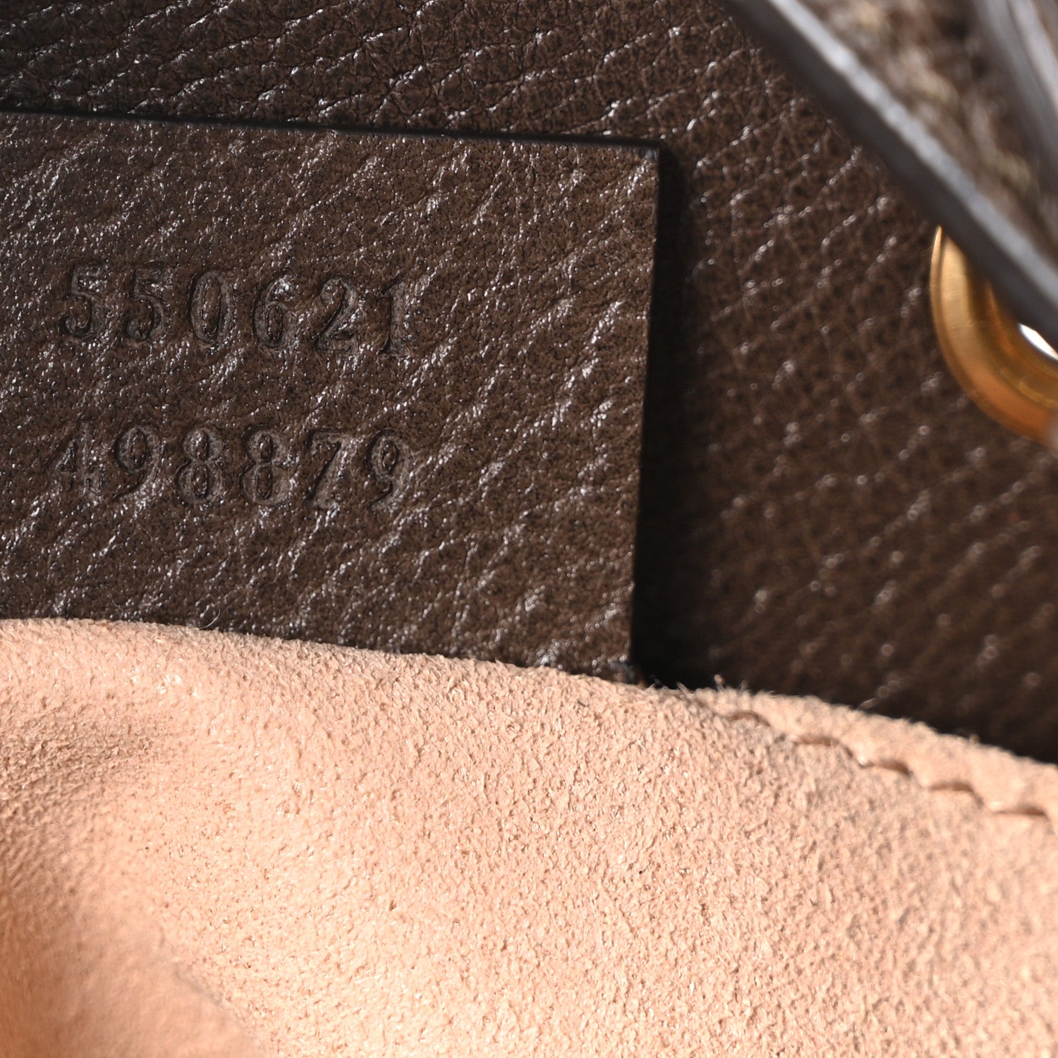 Gucci GG Supreme Monogram Web Small Ophidia Bucket Bag Brown 7 of 10