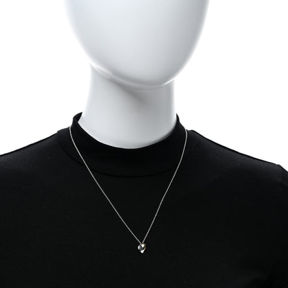 Tiffany Sterling Silver 18K Yellow Gold Frank Gehry Heart Pendant Necklace 2 of 4