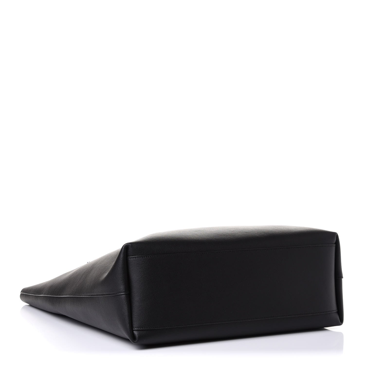 Saint Laurent Calfskin Bold Shopping Tote Black 3 of 9