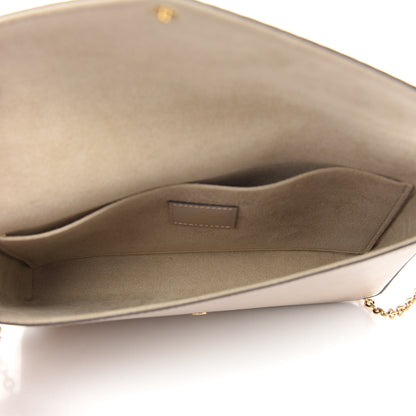 Louis Vuitton Epi Felicie Pochette Chain Wallet Galet 6 of 9