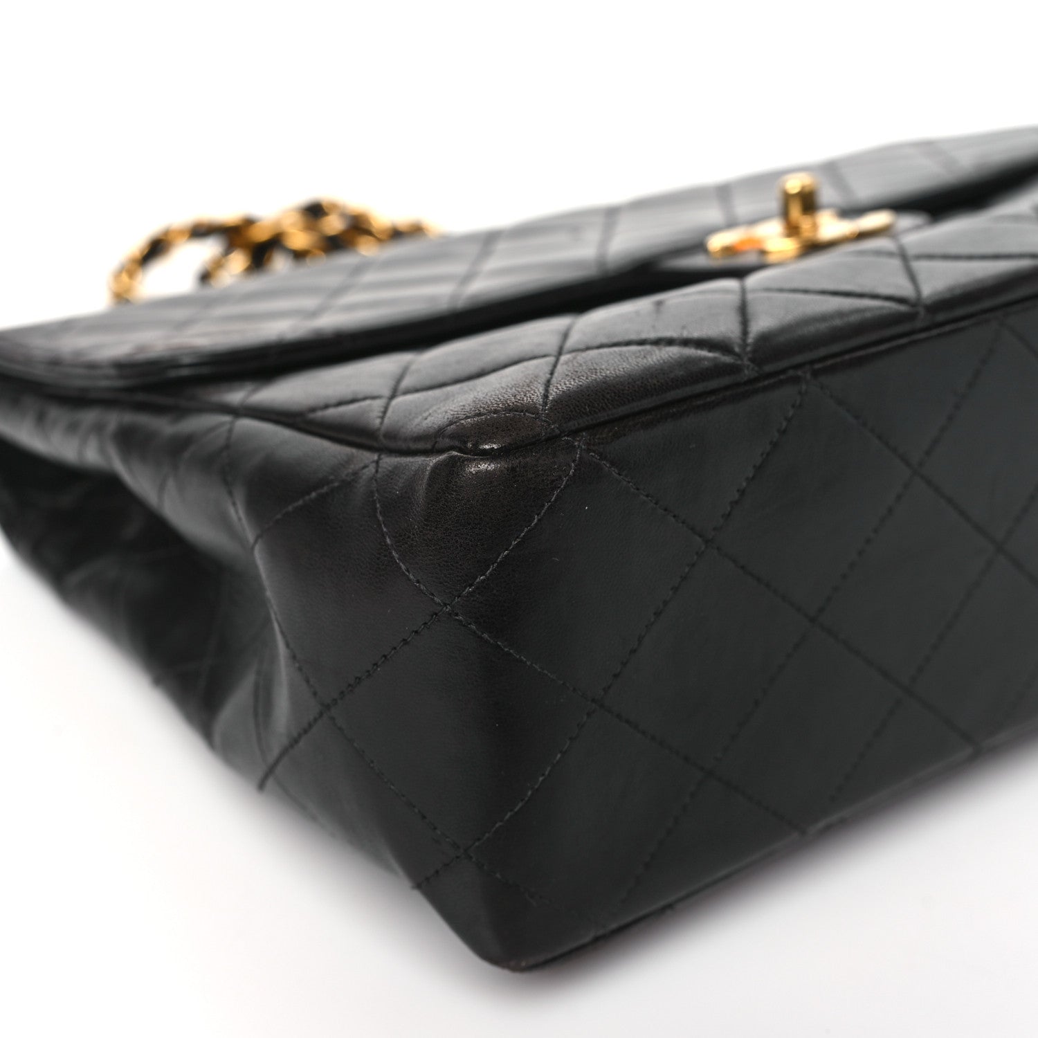 Chanel Lambskin Quilted XL Jumbo Single Flap Black 9 of 10