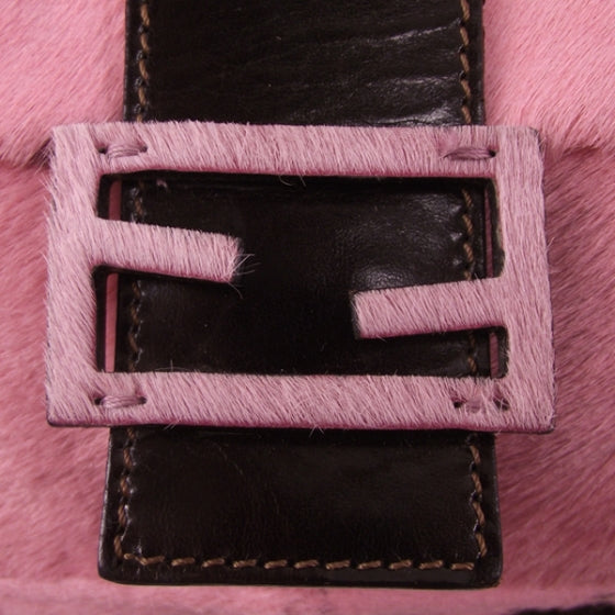 Calf Hair Baguette Pink