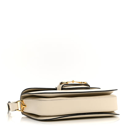 Gucci Azalea Calfskin Horsebit 1955 Shoulder Bag Mystic White 4 of 11