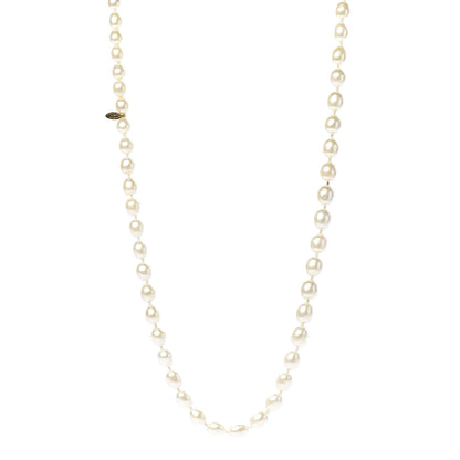 Chanel Baroque Pearl Long Necklace Gold 1 of 4