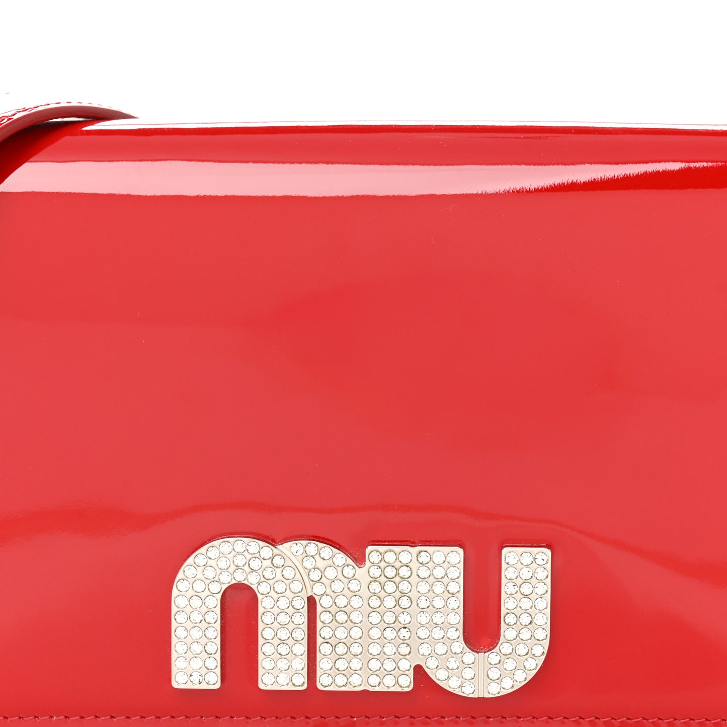 Vernice Crystal Wallet On Chain Rosso