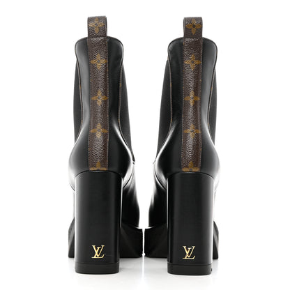Louis Vuitton LV BEAUBOURG ANKLE BOOT 36.5 Black 5 of 10
