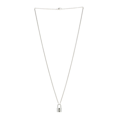 Louis Vuitton Sterling Silver Lockit Necklace 3 of 5