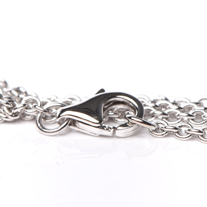 Cartier 18K White Gold Interlocking LOVE Necklace 7 of 8