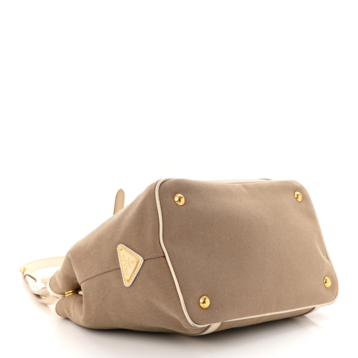 Prada Jacquard Logo Tote Corda Talco 4 of 10