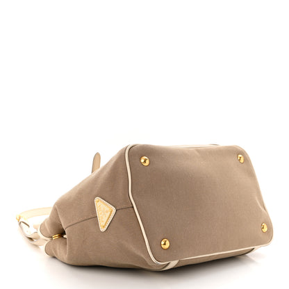 Prada Jacquard Logo Tote Corda Talco 4 of 10