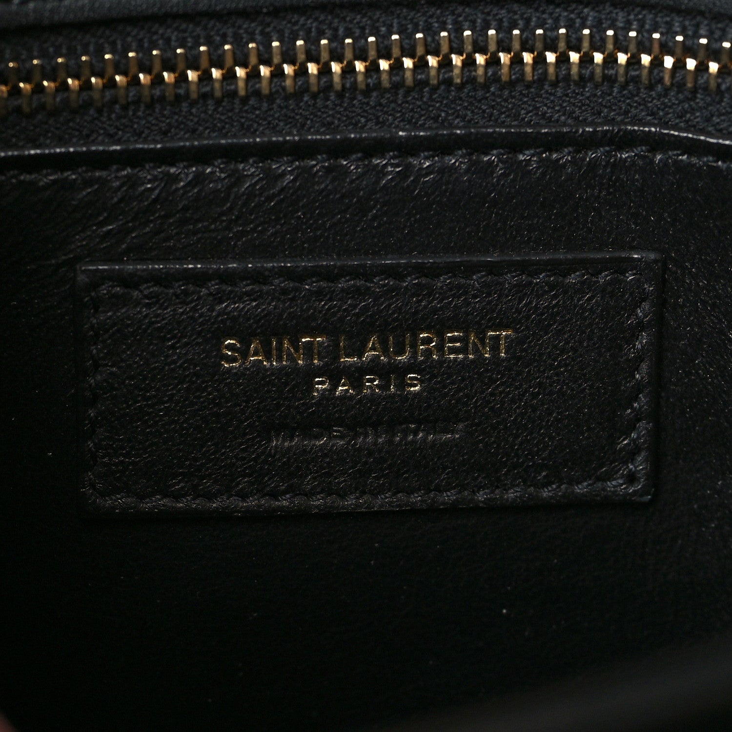 Saint Laurent Calf Hair Cow Print Monogram Cassandra Clasp Bag Black White 5 of 5