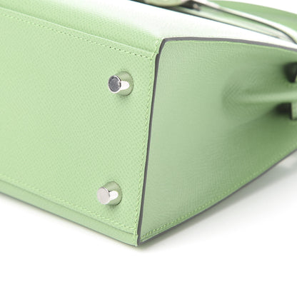 Hermes Epsom Kelly Sellier 25 Vert Criquet 8 of 10