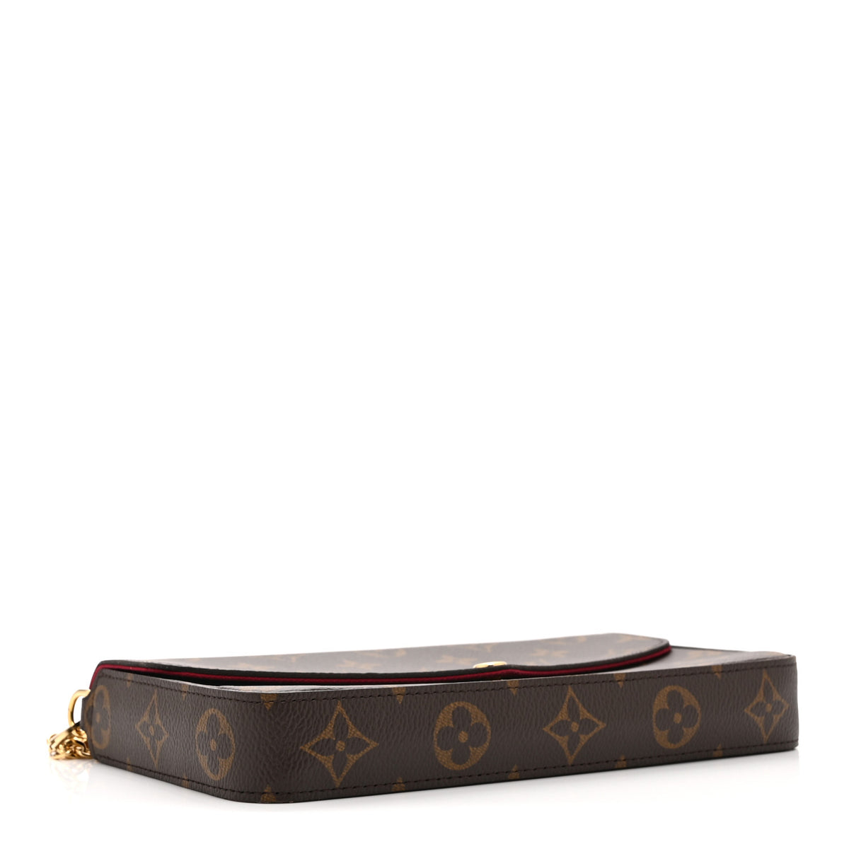 Louis Vuitton Monogram Pochette Felicie Chain Wallet Fuchsia 5 of 10