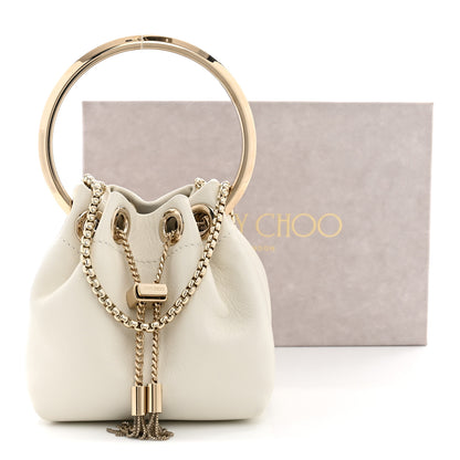 Jimmy Choo Smooth Nappa Bon Bon Bucket Bag Latte 10 of 10