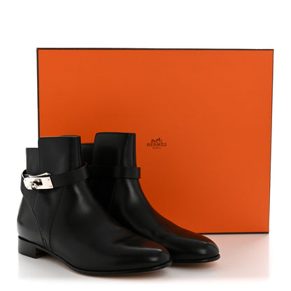 Hermes Calfskin Neo Low Boots 37 Black 11 of 11
