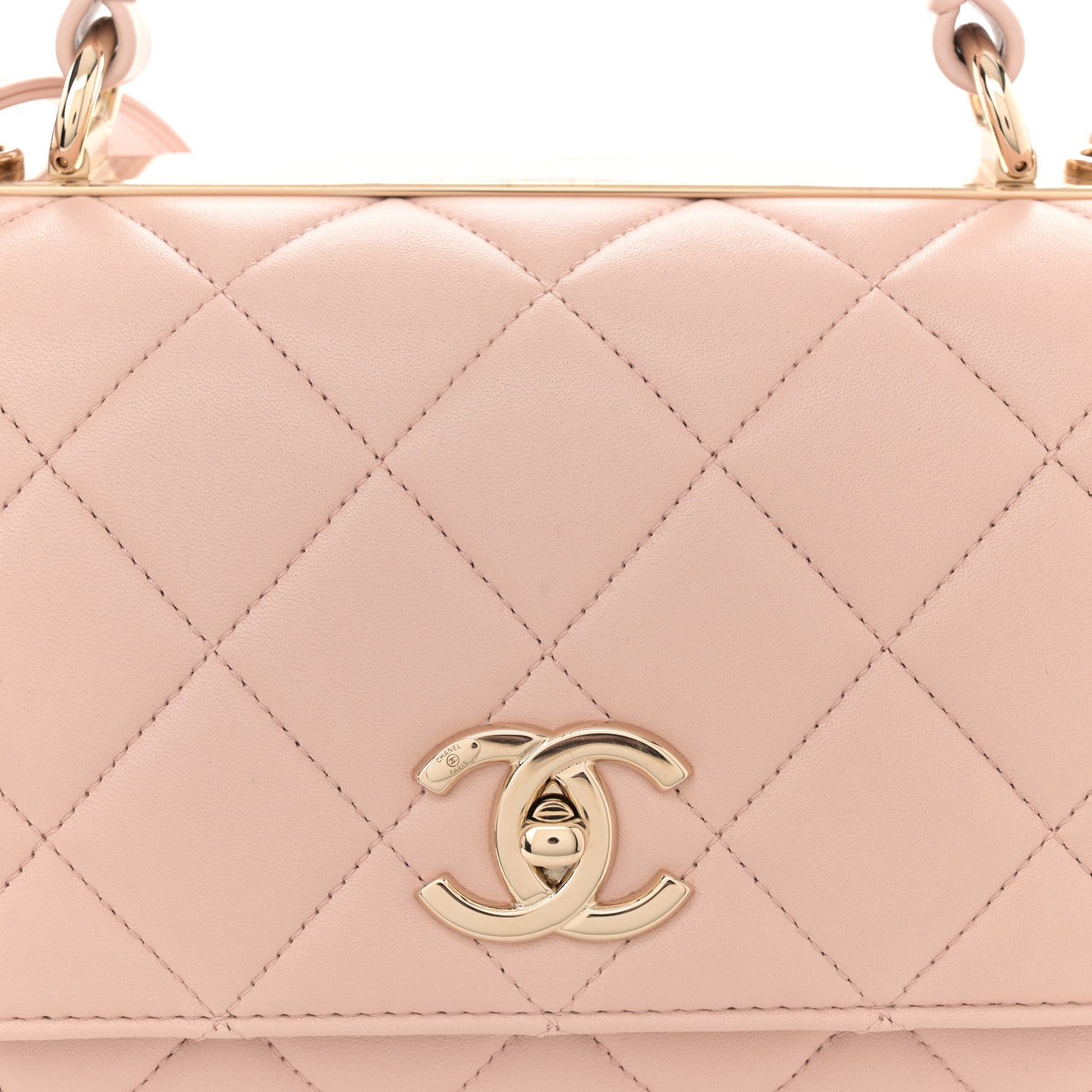Chanel Lambskin Quilted Medium Trendy CC Flap Dual Handle Bag Light Beige 8 of 10