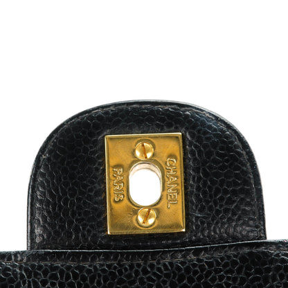 Chanel Caviar Quilted Jumbo Single Flap Black 7 of 10
