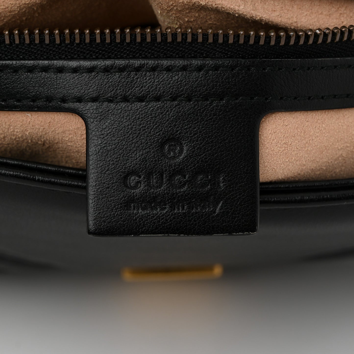 Calfskin Matelasse Small GG Marmont Shoulder Bag Black
