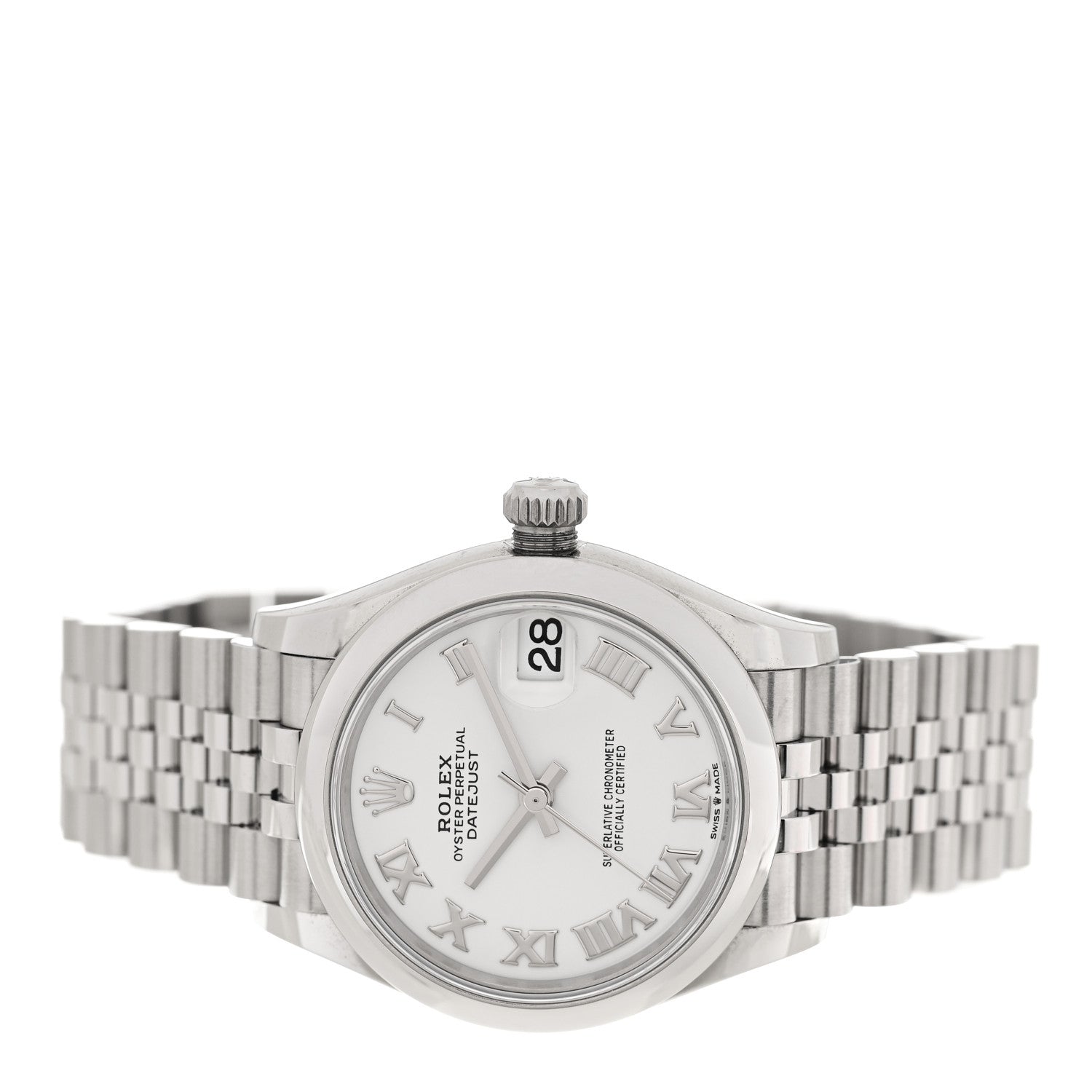Rolex Stainless Steel 31mm Oyster Perpetual Datejust Watch White Roman 278240 2 of 5