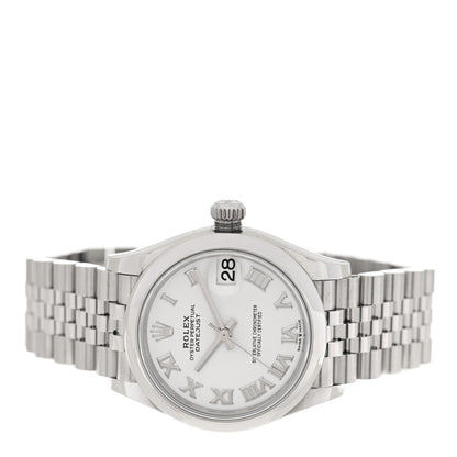 Rolex Stainless Steel 31mm Oyster Perpetual Datejust Watch White Roman 278240 2 of 5