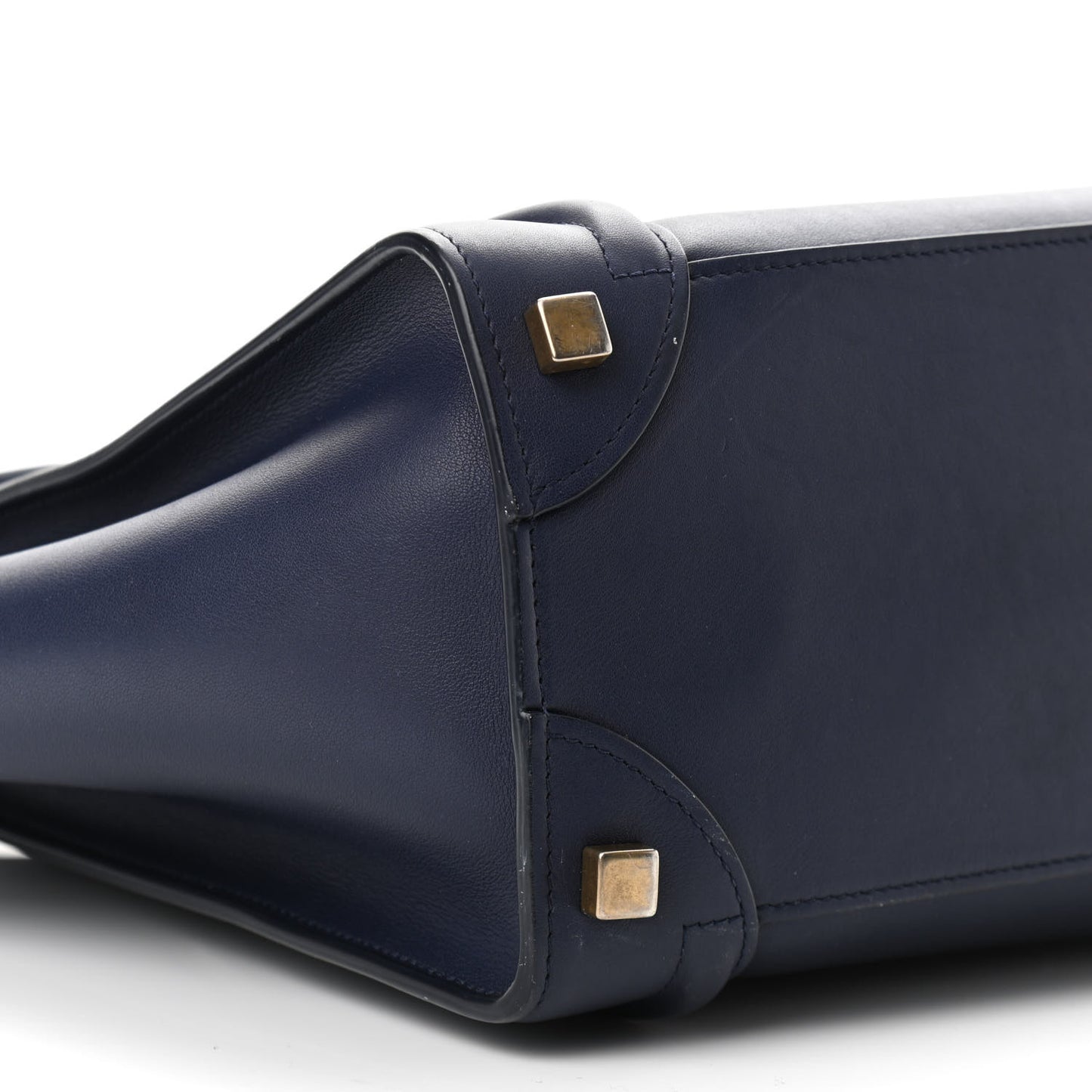 Smooth Calfskin Micro Luggage Navy Blue