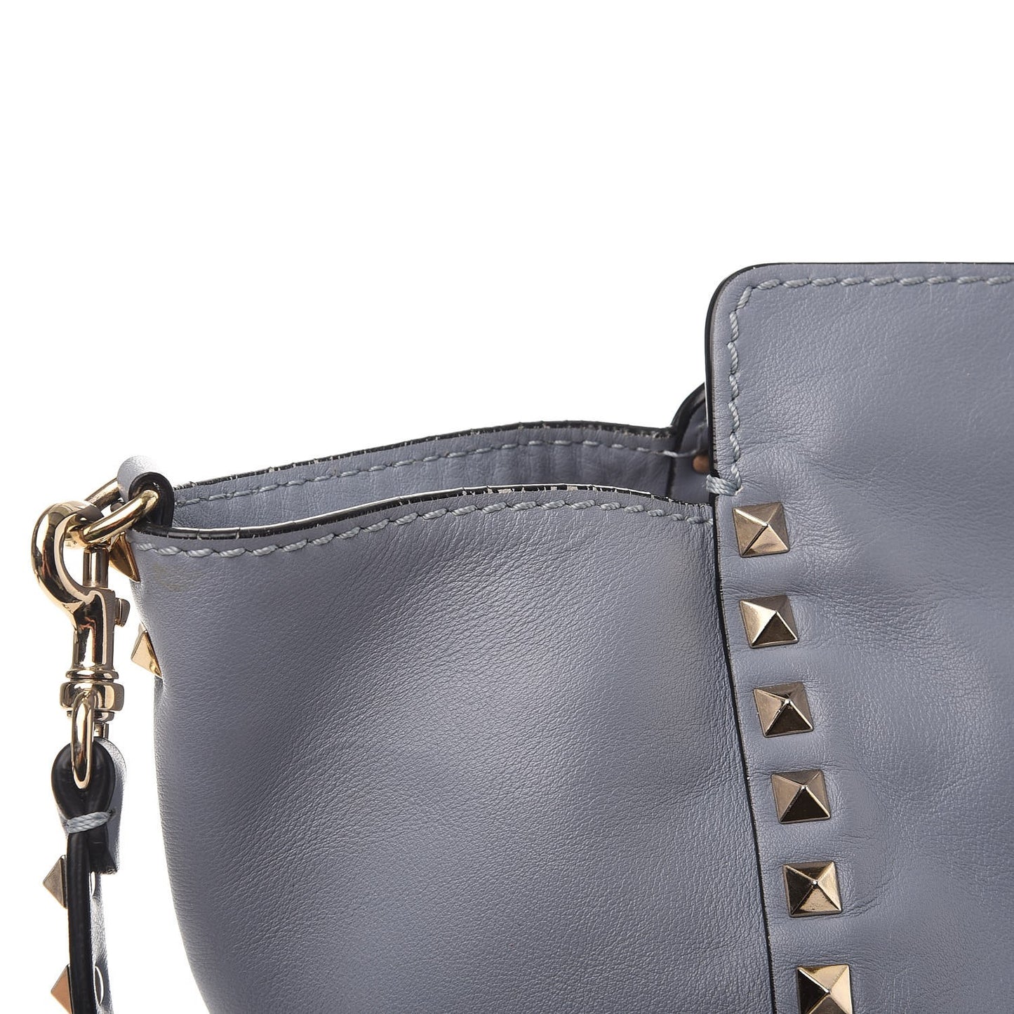 Vitello Medium Rockstud Tote London Stone